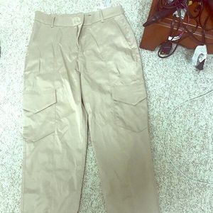 GOLD PANTS W CUFFED BOTTOM